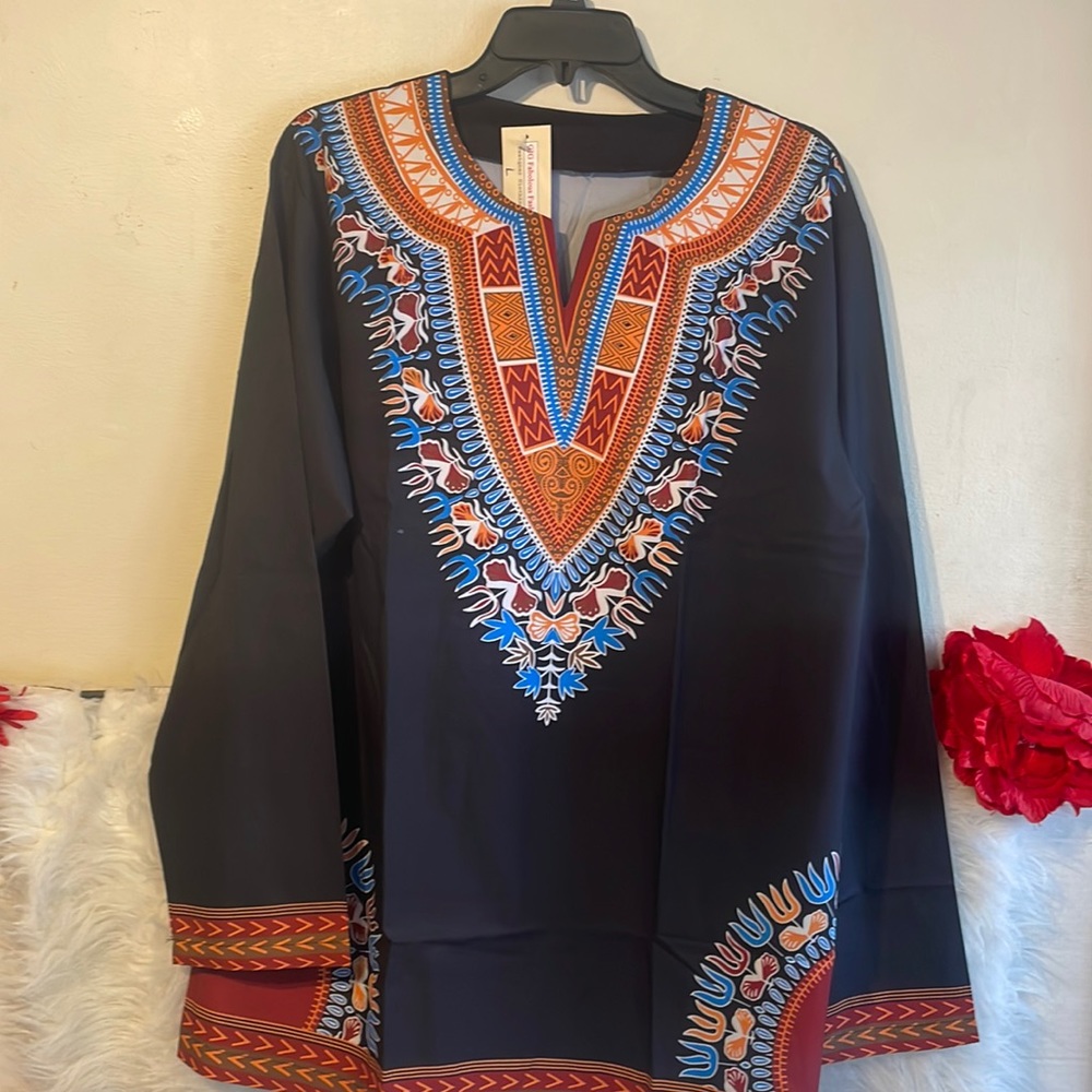 African Dashiki Long sleeve  Shirt